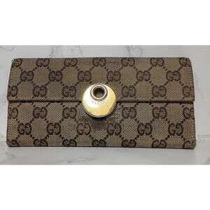 GUCCI Vintage GG Monogram Eclipse Continental Wallet - GUC